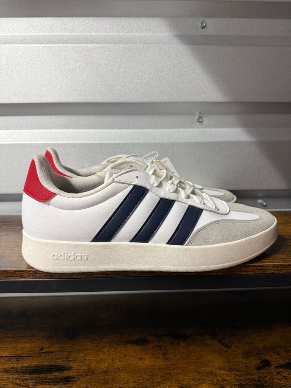 -NEW Adidas Barreda Sportswear Sneaker Shoes White Men's Size 12